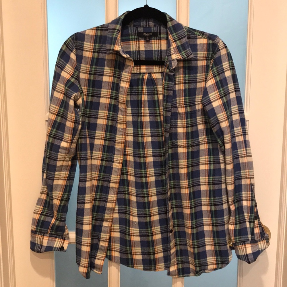 Madewell Plaid Shirt with one pocket
